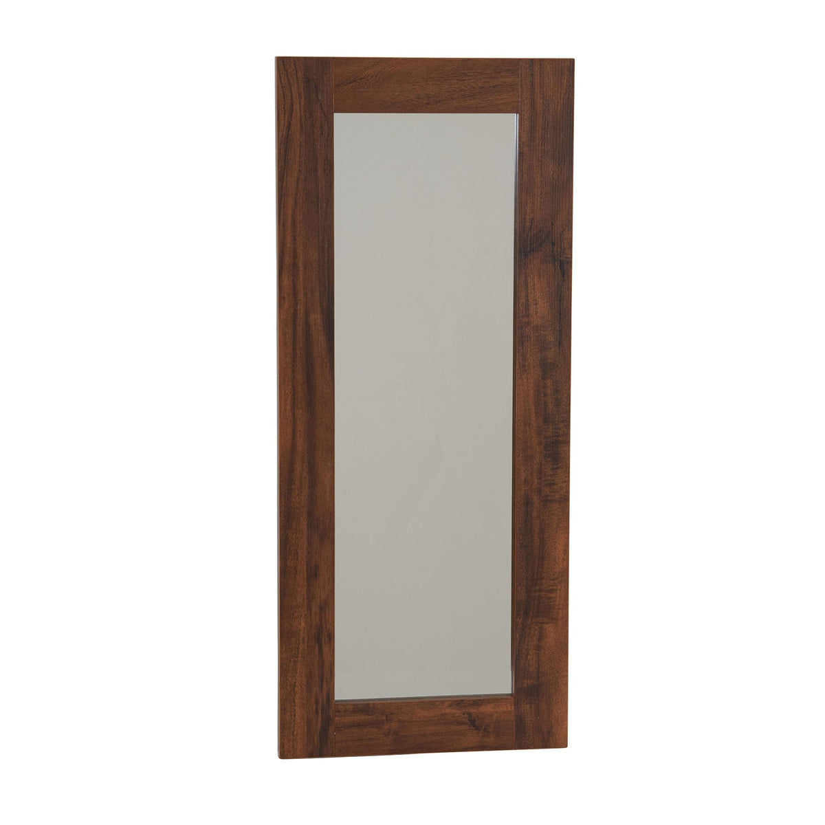 Rectangle Wall Mirror Décor, Hickory Finish