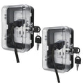 Child Proof Outlet Lock Box with 2 Durable Keys - Heavy Duty Safety Cover for Baby Proofing, Tool-Free Installation