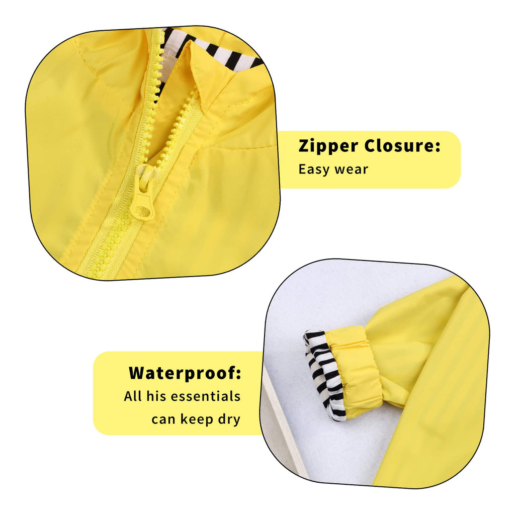 Toddler Baby Boy Girl Duck Raincoat Cute Cartoon Hoodie Zipper Coat Outfit