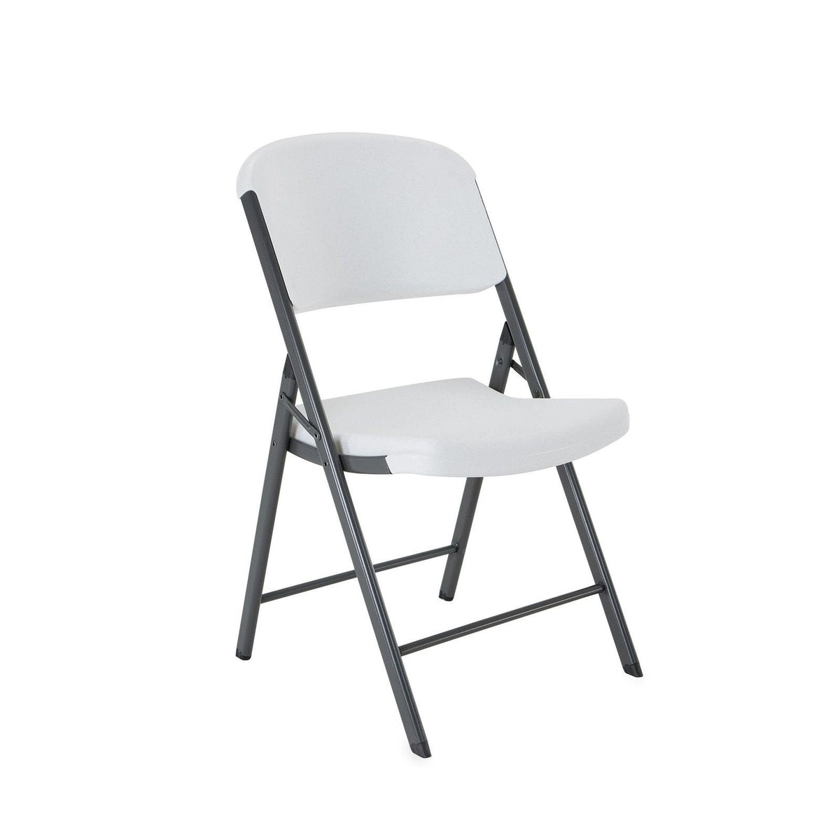 Commercial Grade Folding Chair, 4 Pack, White Granite