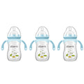 Baby Bottles, Weighted Straw Toddler Milk Bottles with Non-Slip Handle, Size + Variable Fast Flow, 12+ Months