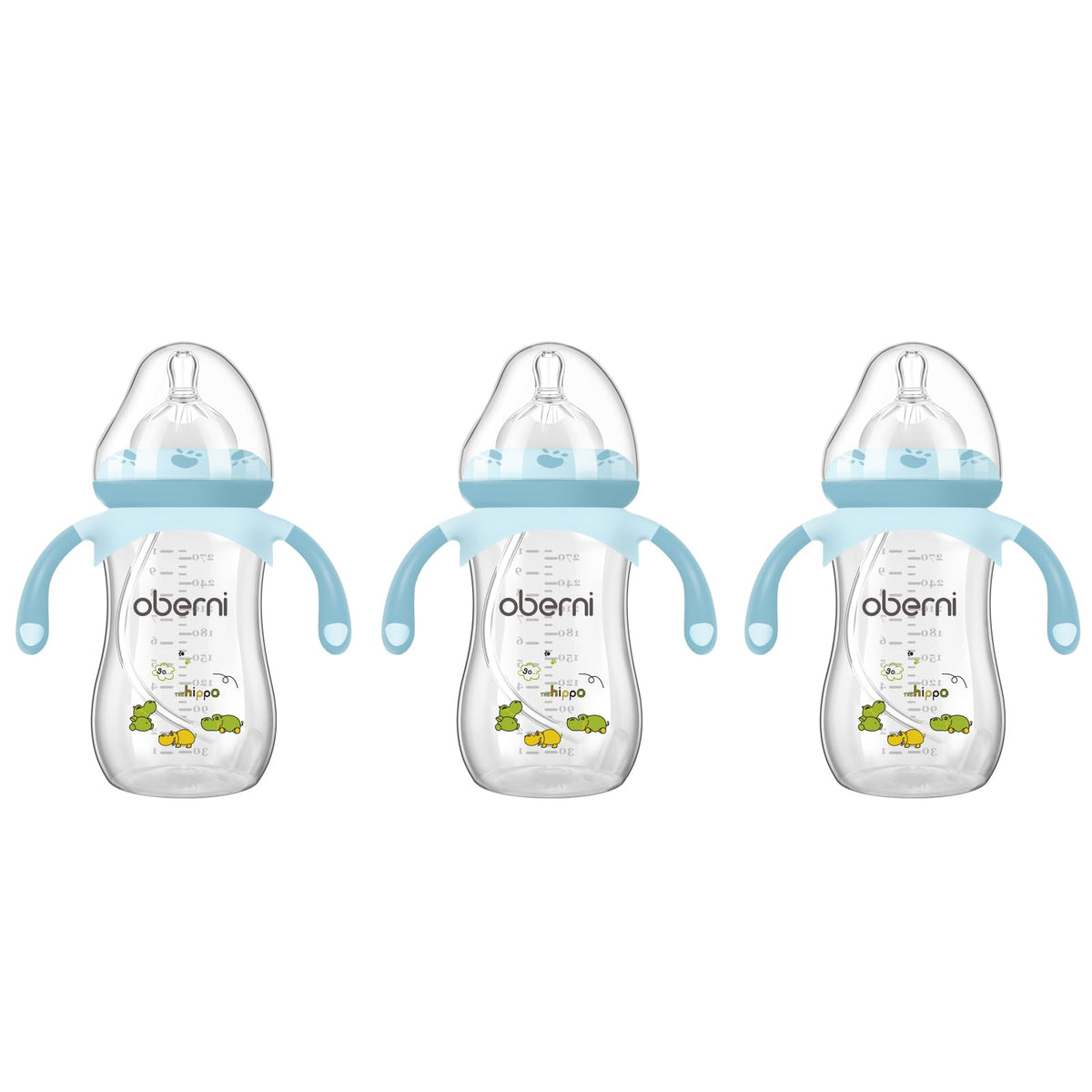 Baby Bottles, Weighted Straw Toddler Milk Bottles with Non-Slip Handle, Size + Variable Fast Flow, 12+ Months