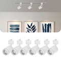 10W LED Black Track Lighting Heads, J Type Track Lighting Rail Ceiling Spotlight for Accent Task Wall Art Exhibition