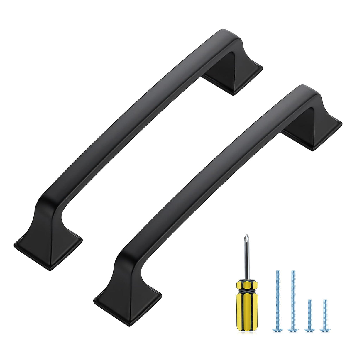 30 Pack Kitchen Cabinet Handles 5 Inch Hole Center Black Cabinet Pulls