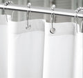 Extra Long Fabric Shower Curtain Liner with 6 Magnets, 72W x 86L, Waterproof & Hotel Quality Shower Liner, Soft Cloth