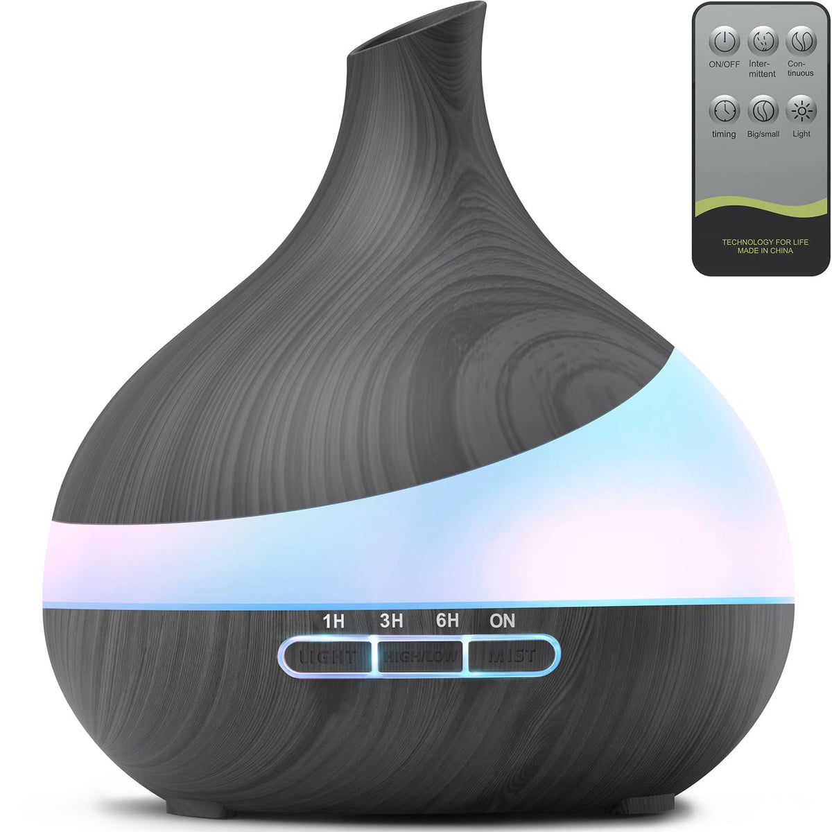 Essential Oil Diffuser for Women: 500ml with 14 Color LED
