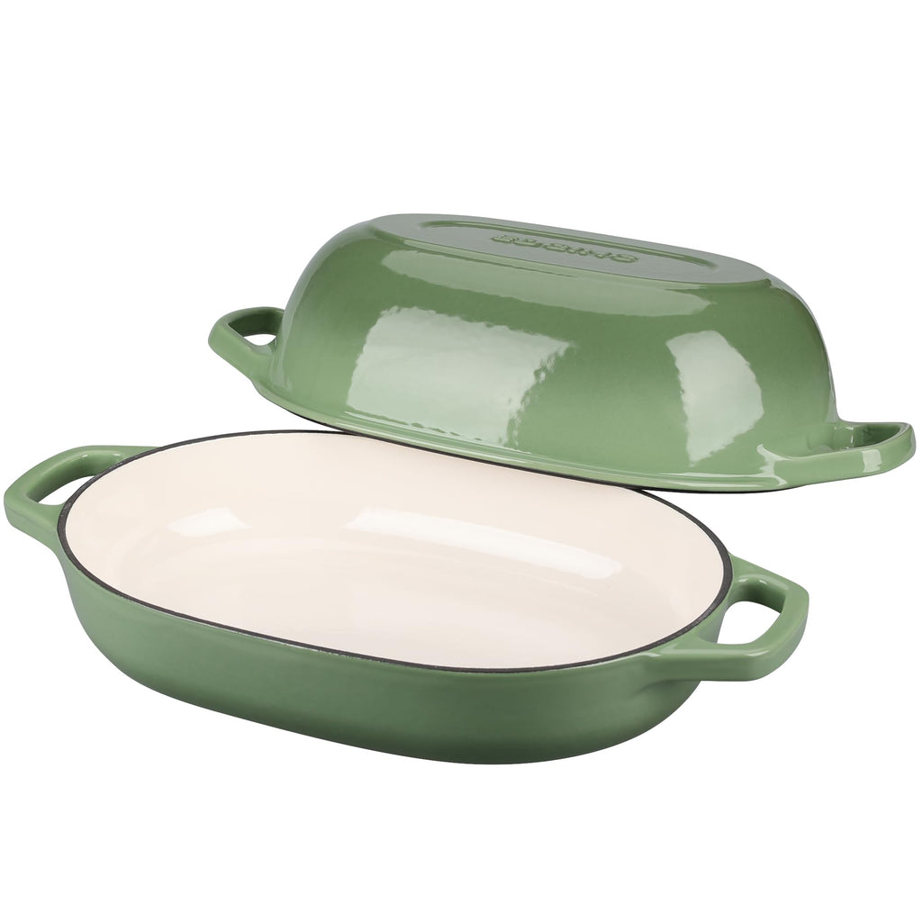 Enameled Cast Iron Oval Dutch Oven Pot with Lid, Dutch Oven for Sourdough Bread Baking, Bread Oven, Bread Dutch Oven