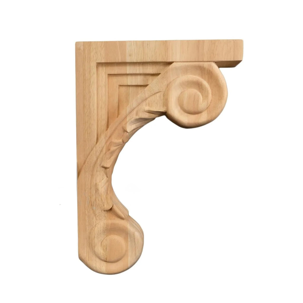 13" Corbel Rustic Solid Hardwood Bracket - 1 PC