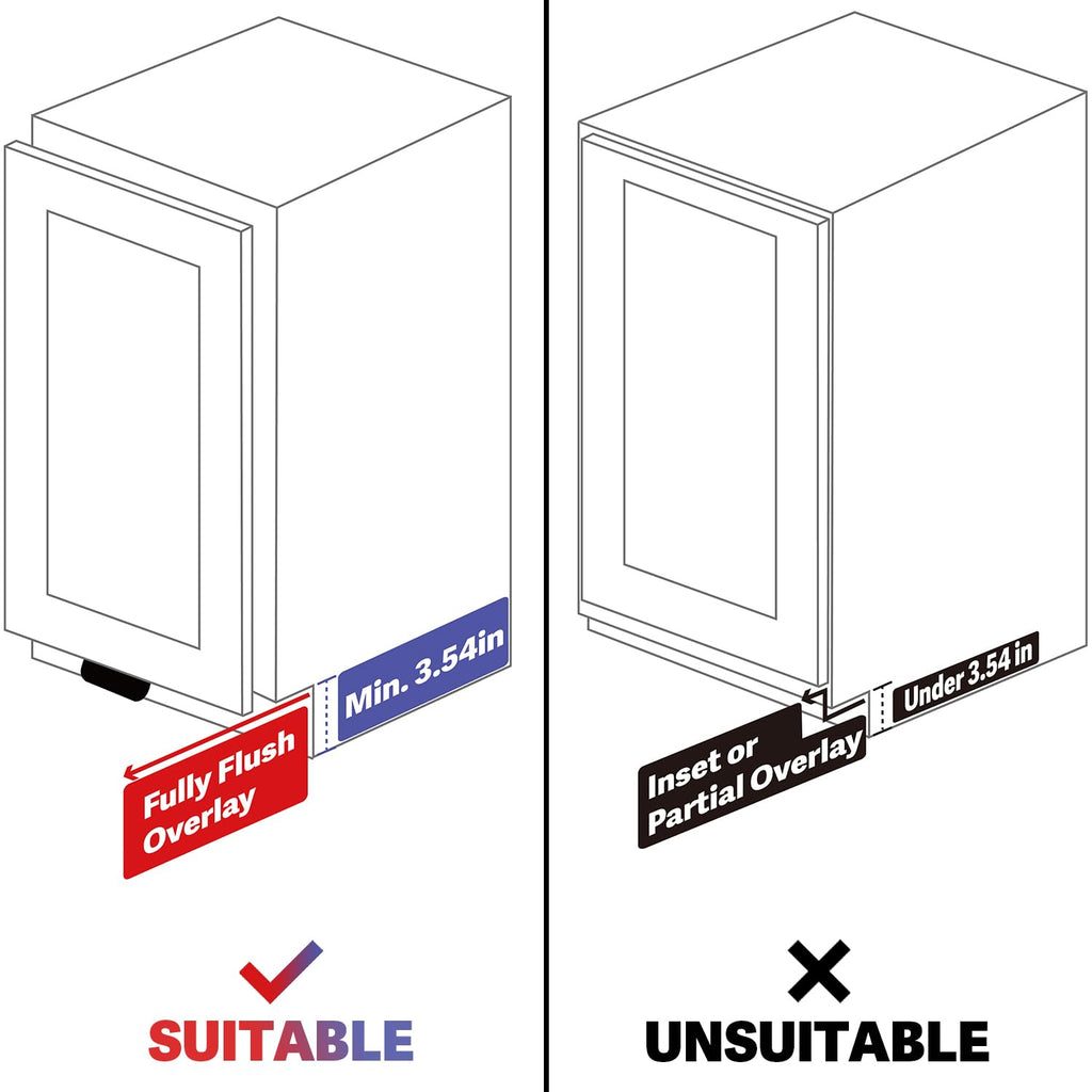 2-Pack Under Cabinet Foot Pull, White, 4-3/4'', Aluminum