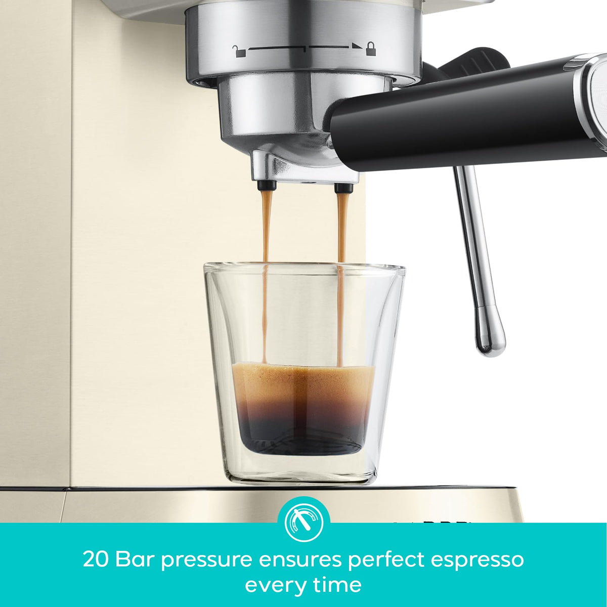 Espresso Maker, Compact Espresso Machine with Milk Frother