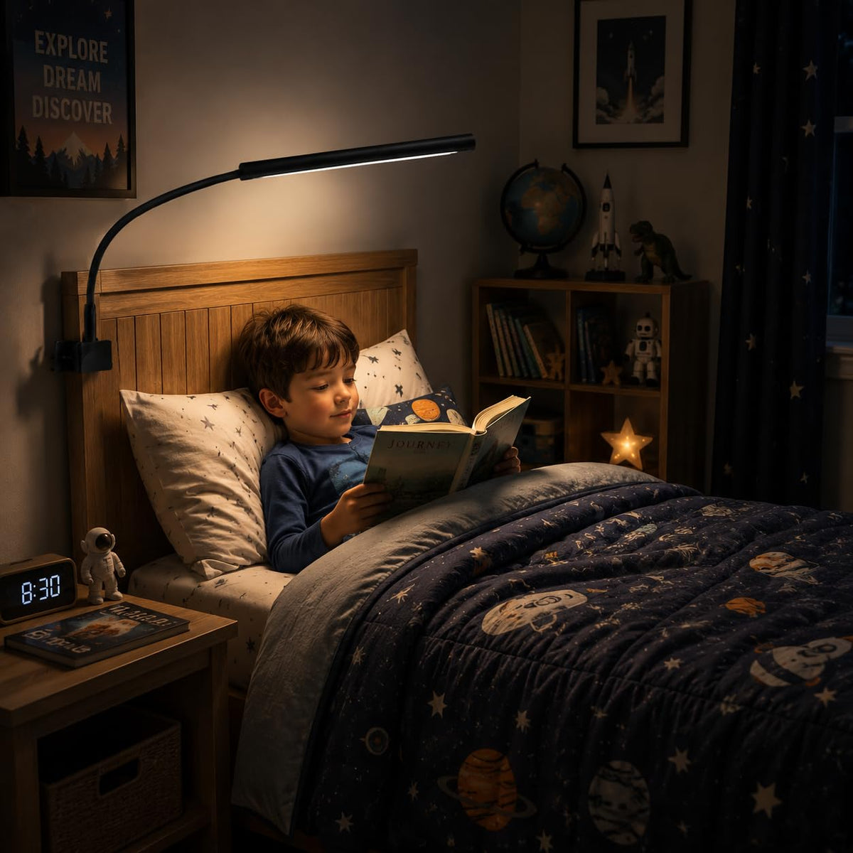 LED Desk Lamp with Clamp, 1200 Lm Eye-Caring Desk Light,Pro
