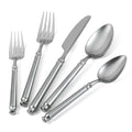 Silverware Set 18/10 Stainless Steel Vintage Flatware Set Service for 4, 20-Piece Hand Forged Distressed Finish