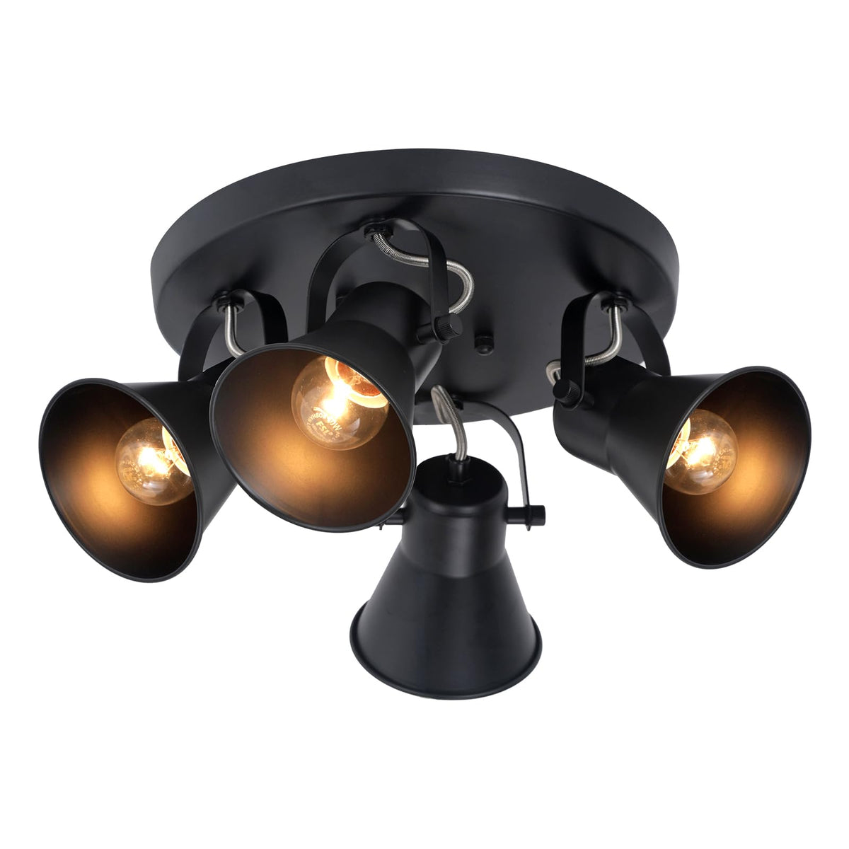 Kitchen Lighting Fixtures Ceiling, Adjustable Track Lighting Fixtures, Morden Black Directional Ceiling Light