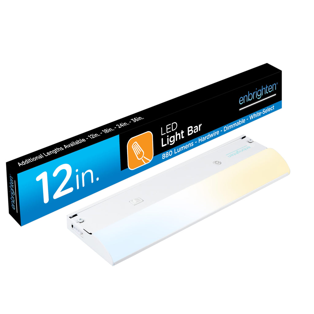 12 Inch Hardwired Under Cabinet Light with 5 Color Temperatures