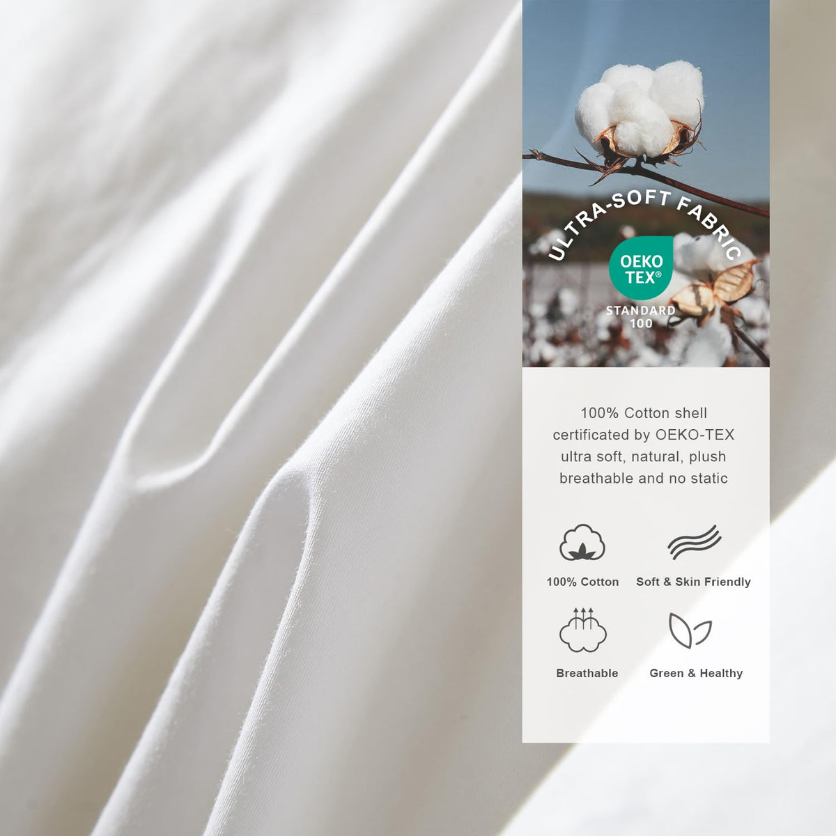 Premium Feathers Down Comforter Heavyweight White Duvet Insert