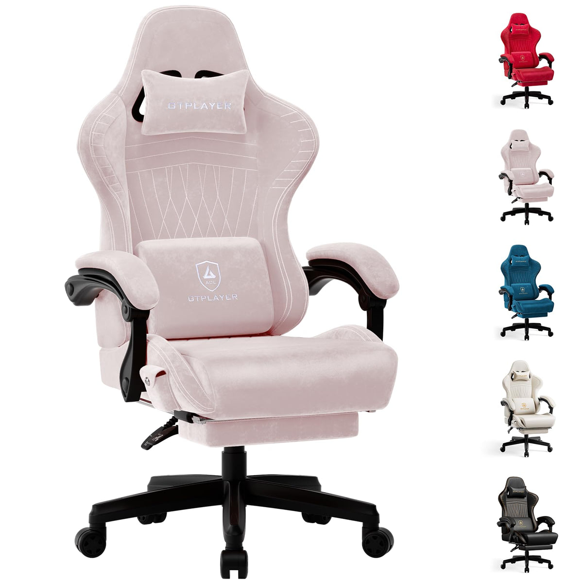 Gaming Chair, Comfort Computer Office Chair for Adults, Pink