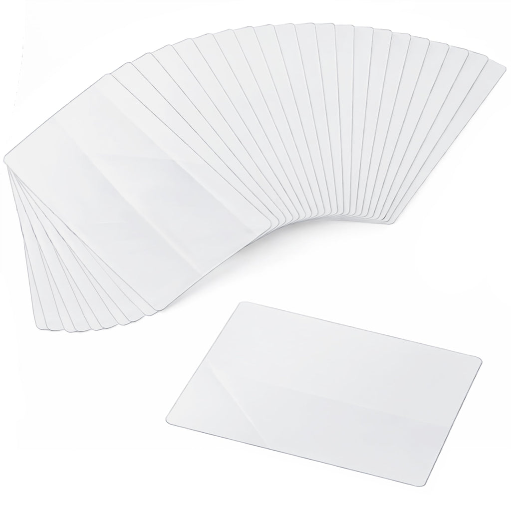 Clear Plastic Placemats Set of 32, 17.5x12 Transparent Vinyl Table Mats