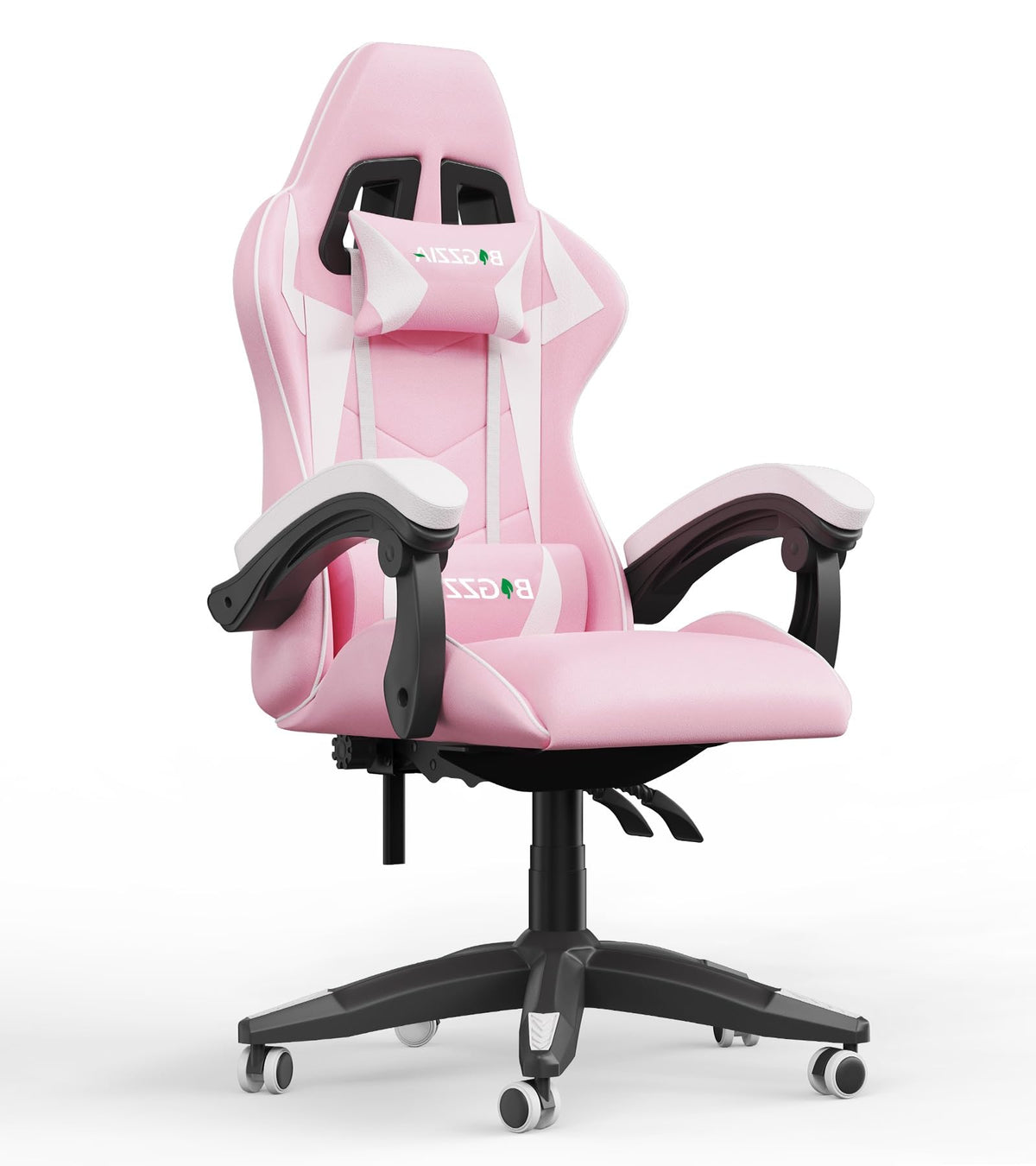 Gaming Chair with Lumbar Support, Comfy Gamer Chairs Pink