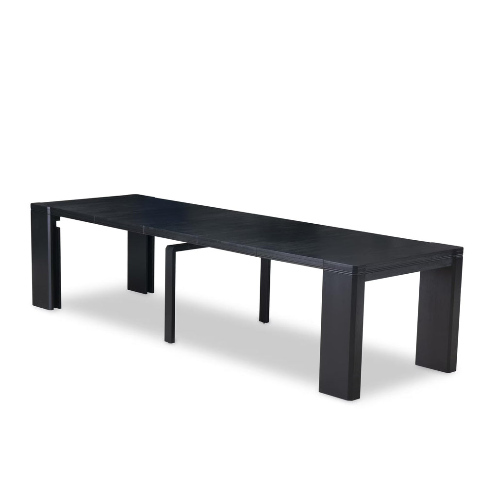 By XTT-ABK-TL Extendable Dining Table - a Rectangle Dining Table Top with Removable leaf & Stylish Legs, 39x120 Inch