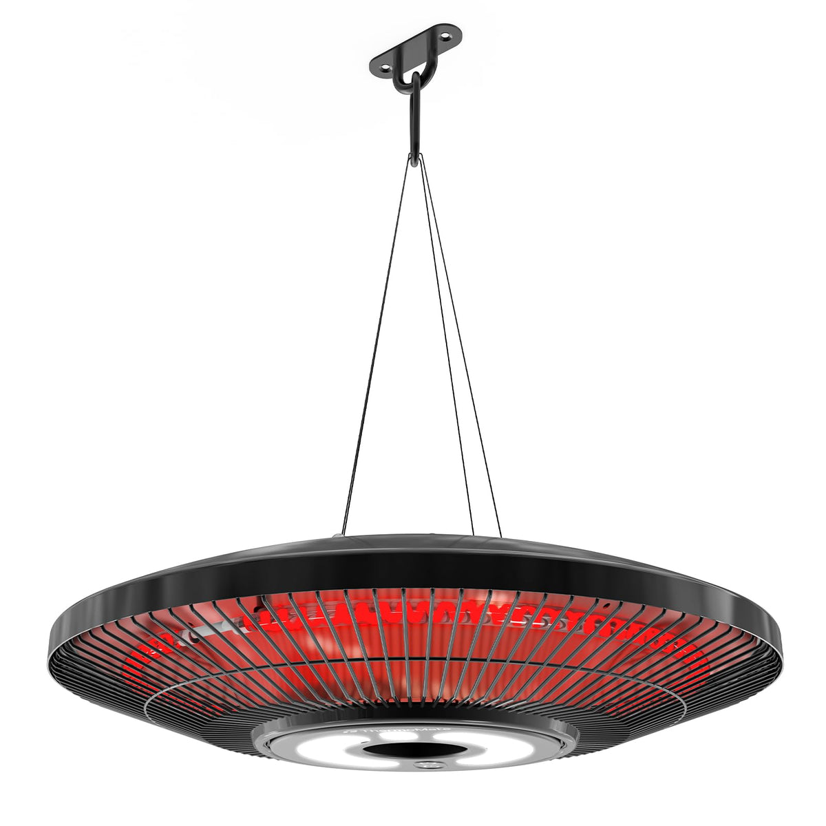 Electric Patio Heater Outdoor, 1500W Infrared Hanging Heater Ceiling Mounted with Chain, IP65 Waterproof Outdoor