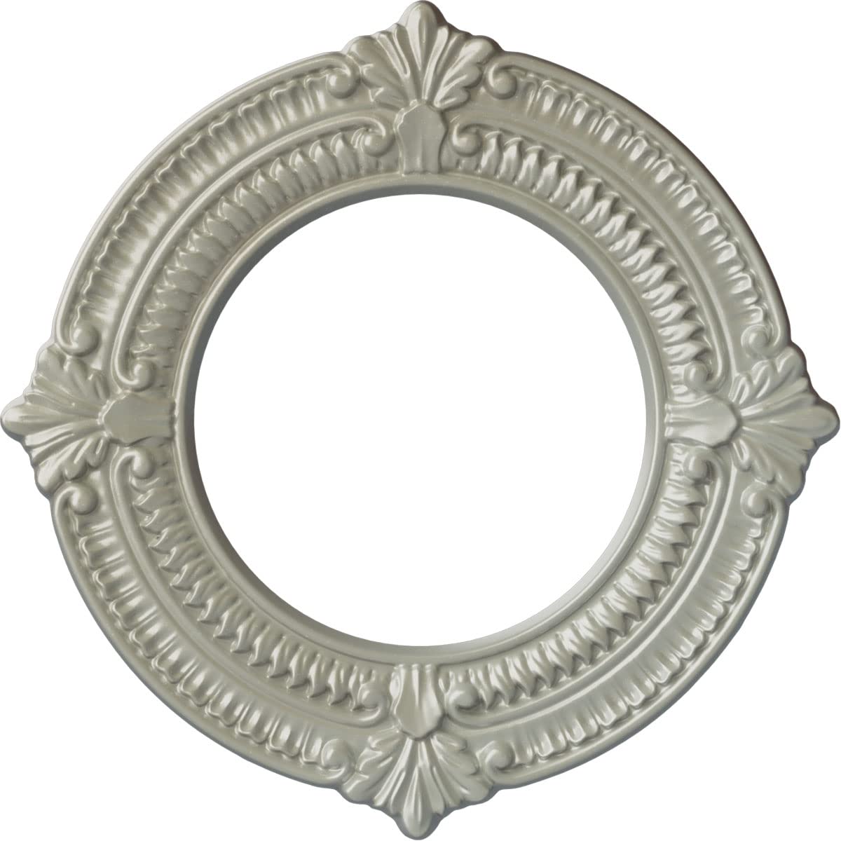 11 1/8"OD x 6 1/8"ID x 5/8"P Benson Ceiling Medallion, Flash Copper