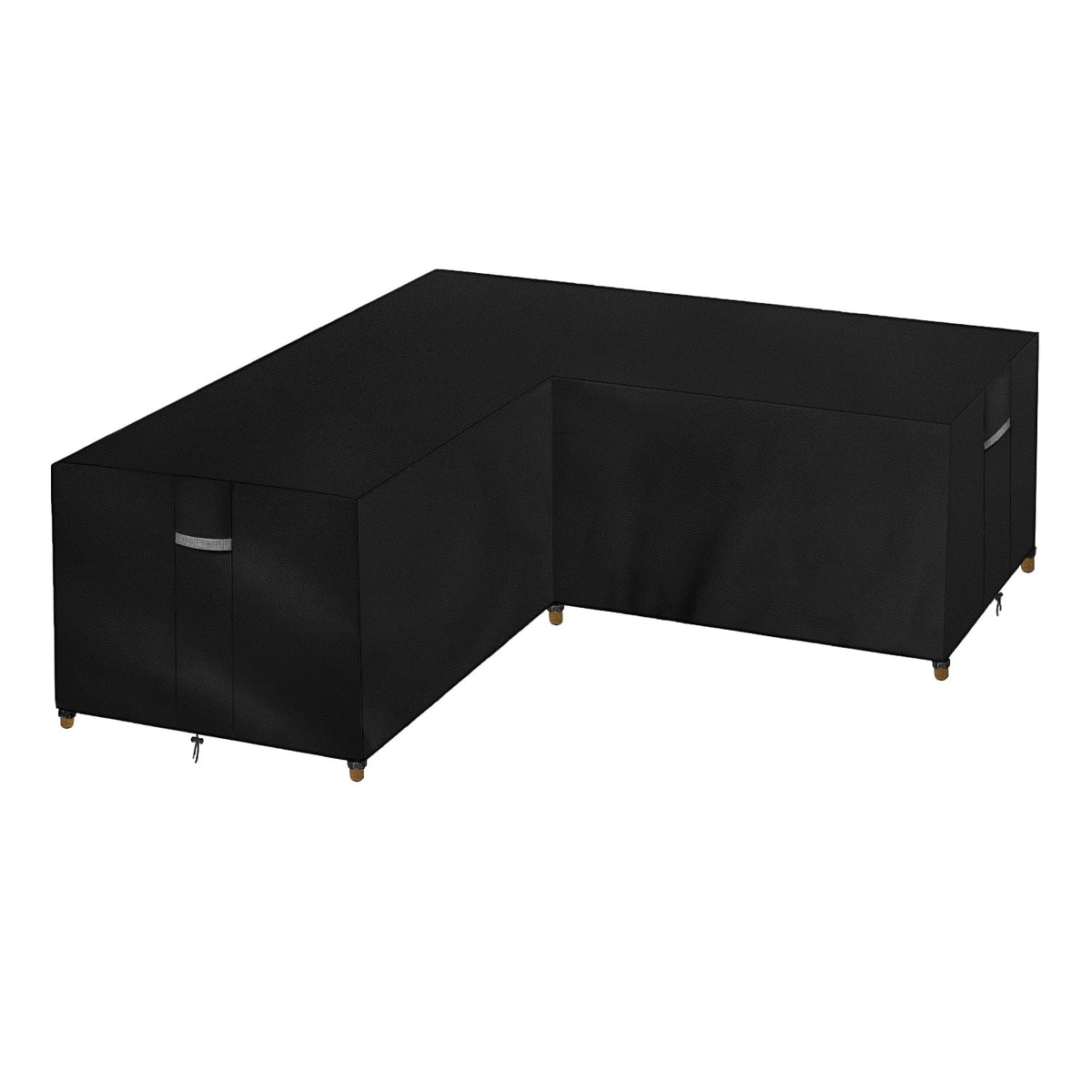 Heavy Duty Patio V-Shaped Sectional Sofa Cover Waterproof Outdoor Sectional Couch Cover Anti-UV 600D Oxford Fabric