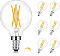 E12 LED Bulb Dimmable, G16.5 Globe Edison Bulbs for Small Base