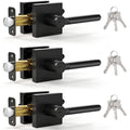 3 Pack Entry Door Handles with Lock and Key,Exterior Lock Set