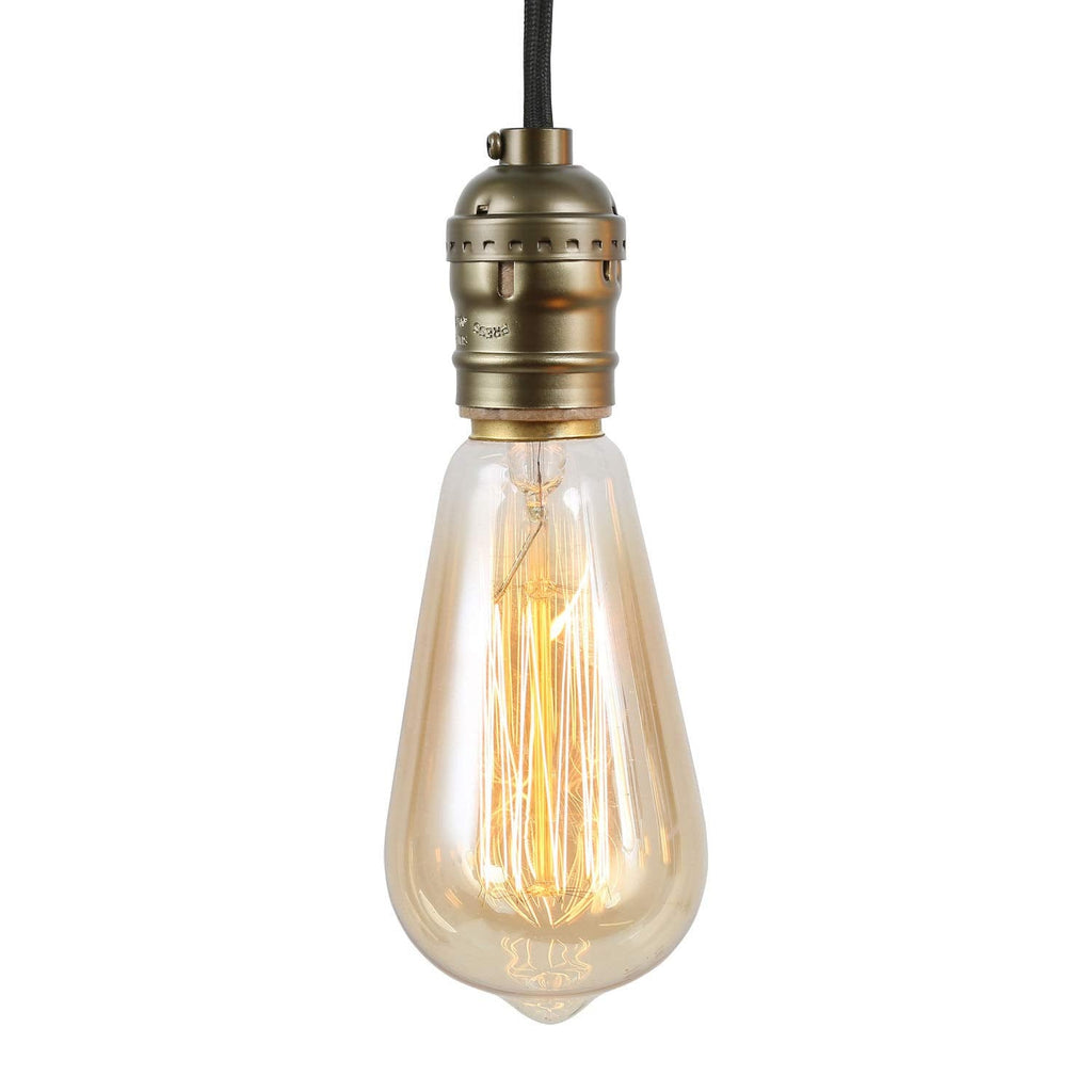 8-Light Wood Farmhouse Rectangular Chandelier