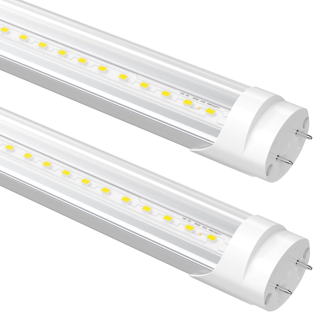 Fluorescent Light Bulbs Replacement 4FT, T8 LED Bulbs 4 Foot Type A+B, 24W (65W Equivalent) 3200LM, 5000K Daylight