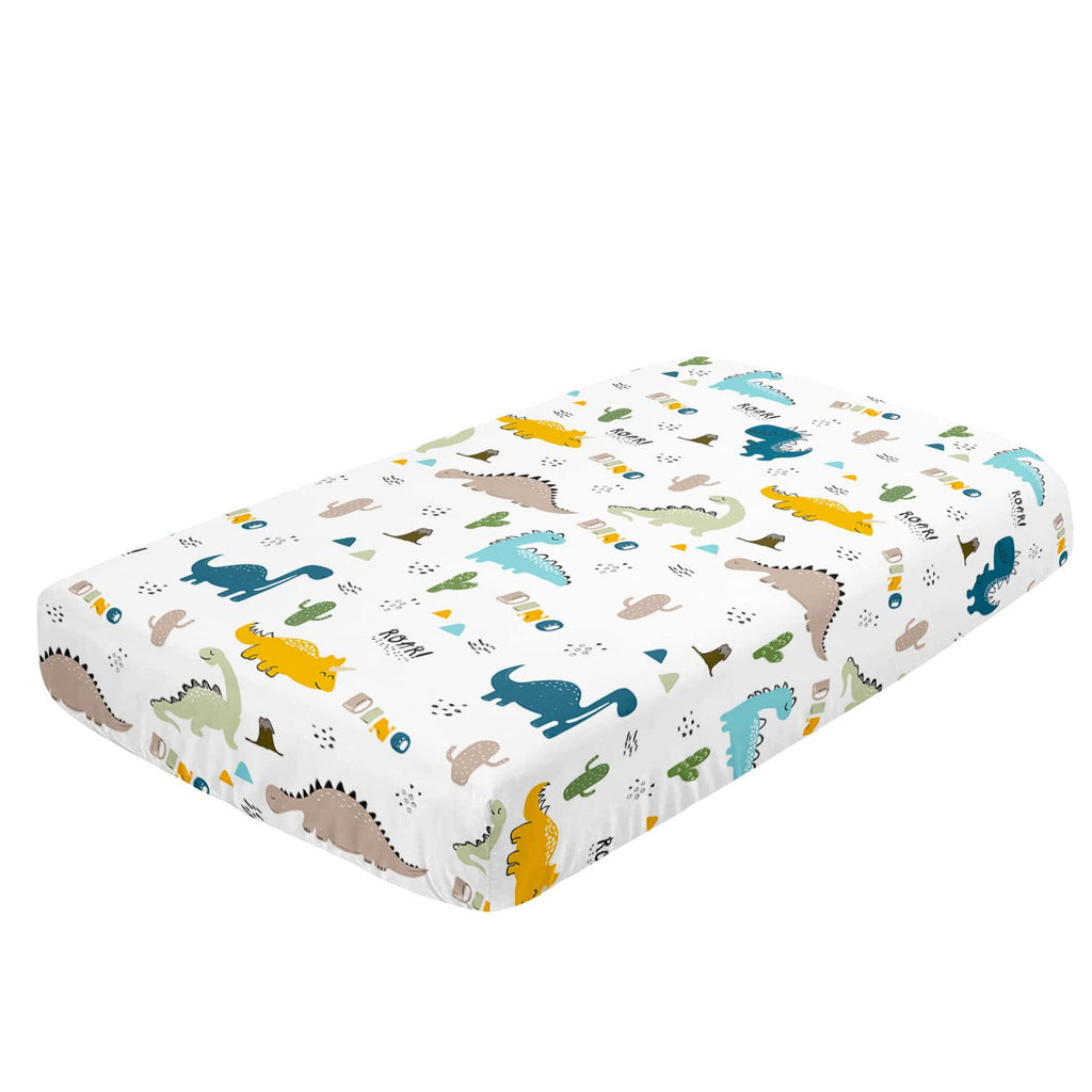 Crib Bedding Set,3pcs Nursery Crib Bedding with Comforter Crib Sheet & Crib Skirt,Watercolor Butterfly Printed