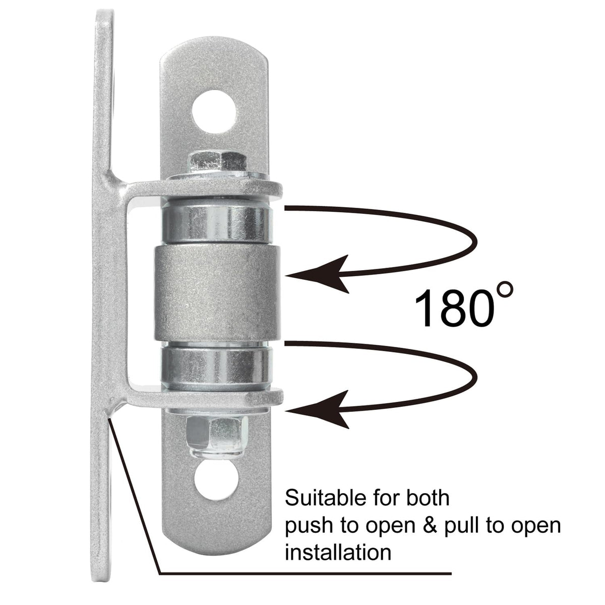 Heavy Duty Bolt on Sealed Bearing Outdoor Gate Hinges - Bolt onto Gate and Post for Large Heavy Driveway Gates Up to
