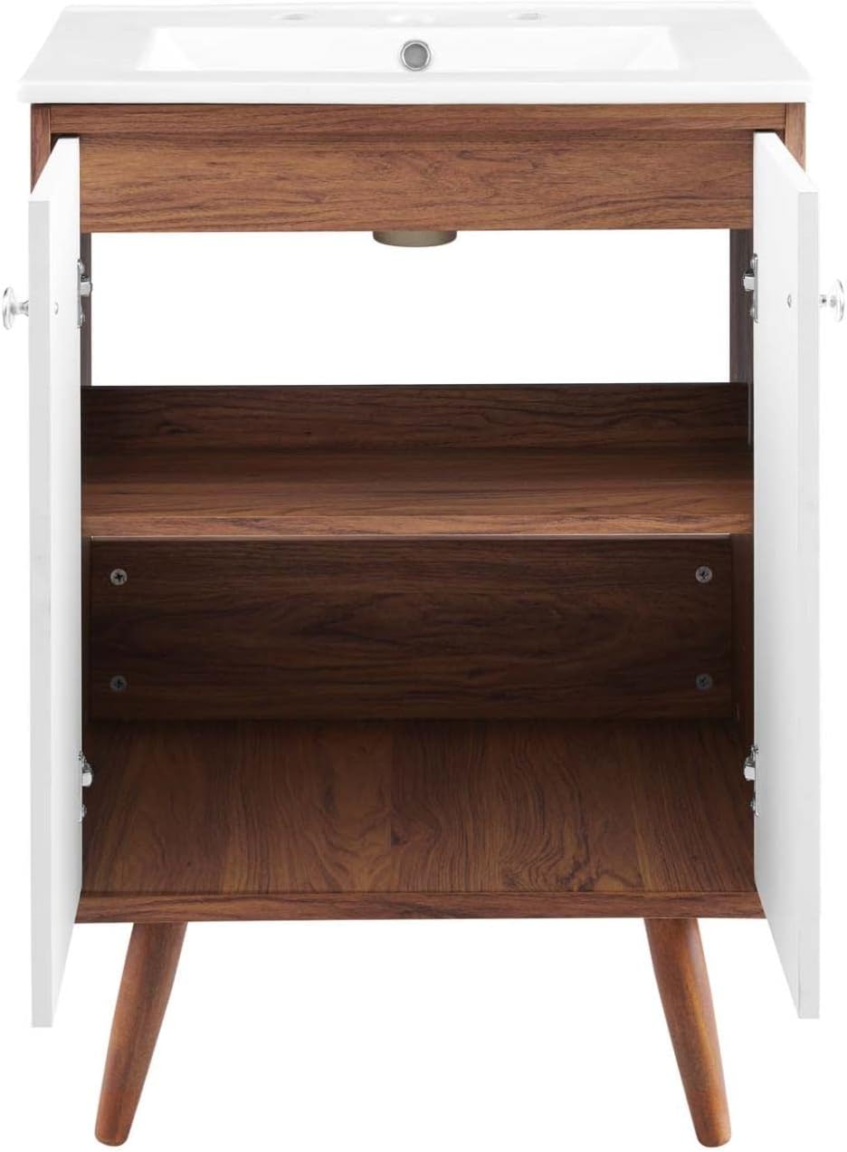 24-Inch Modern Bathroom Vanity Cabinet – Contemporary Design (Sink Not Included)