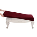 Luxury Shoe Bench Cover, (36.5"- 48") L x (13.8"- 18") W Stretch Jacquard Washable Rectangle Long Dining Bench