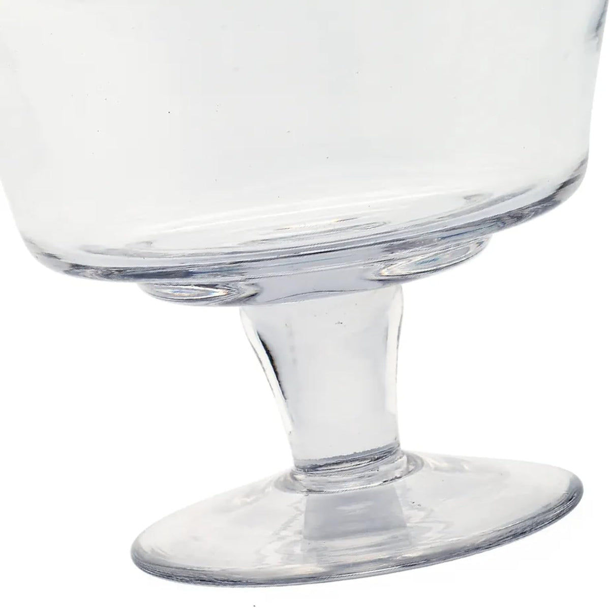 Handblown Glass Apothecary Jar with Finial Lid - 11" - Clear