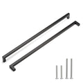 10 Pack 18 Inch Matte Black Cabinet Pulls, Square Drawer Handles