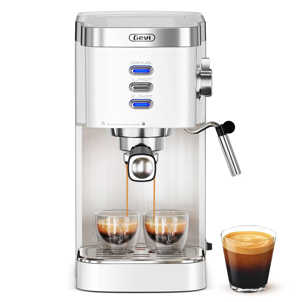 20 Bar Compact Espresso Machine with Milk Frother for Latte&Cappuccino