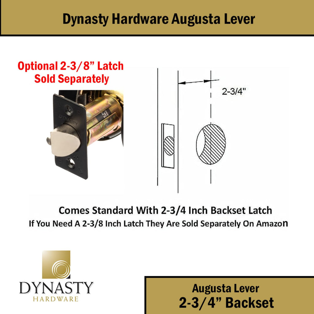 Augusta Classroom Lever Lockset, ADA, Grade 2, Flat Black