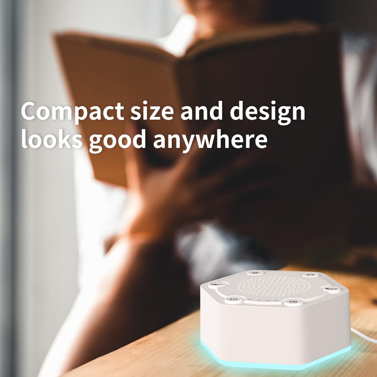 White Noise Sound Machines with High Fidelity 30 Unique Non-Looping 12 Colors Night Light 4 Timers 10-Level