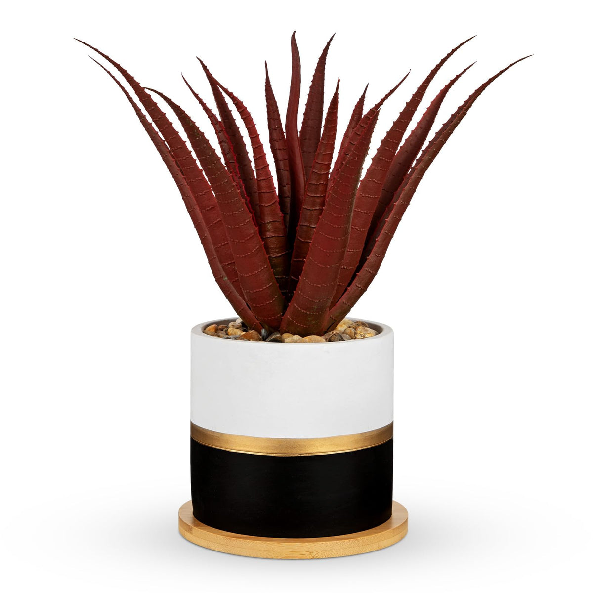 Fall Succulent Artificial Plant in Pot, Agave Fake Plant Home Decor