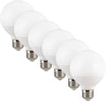 G25 Globe LED Light Bulbs, 450 Lumens, 4000K, 40W Equal, 6 Pack