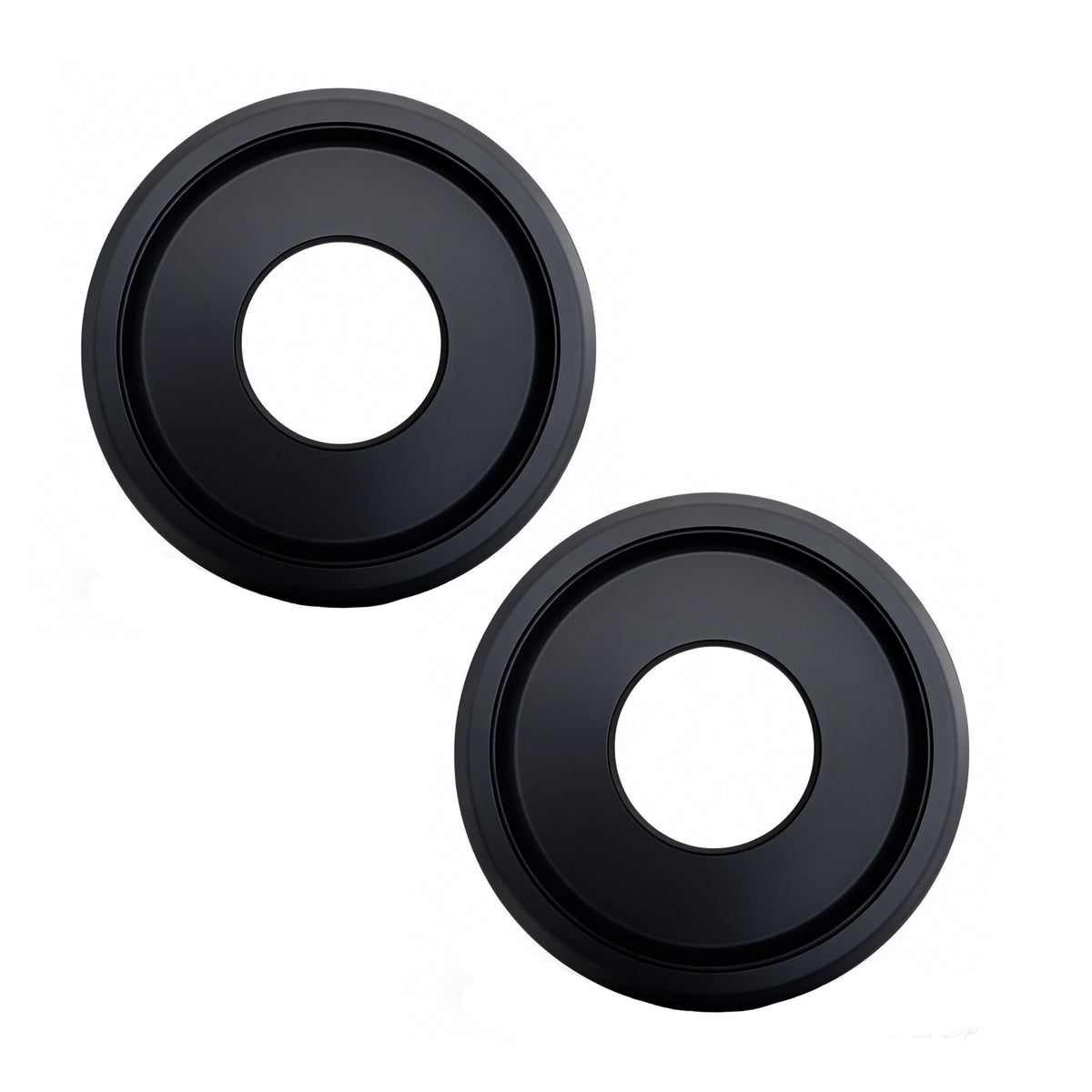 2 Pieces Molded PU Ceiling Medallion,Ceiling Light Cover Plate,Hole Cover for Light Fixtures and Ceiling Fans, 9.8"OD