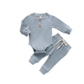 Newborn Baby Boy Girl Clothes Ribbed Knitted Cotton Romper Pants