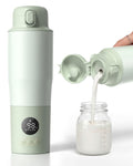Portable Bottle Warmer for Travel,2.5 Min Fast Heating Dual Modes for Breast Milk & Water, Baby Milk Warmer with 316L