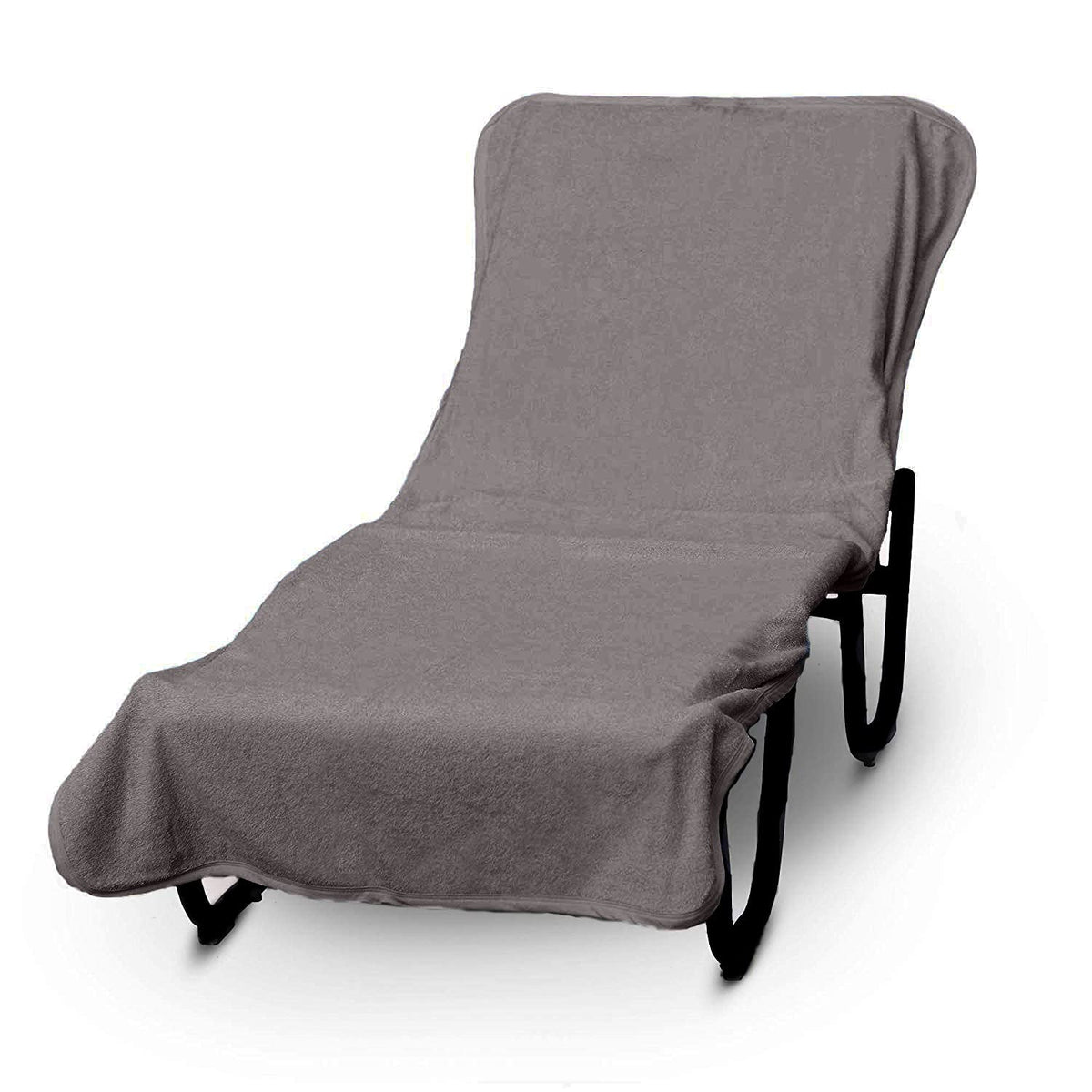 Chaise Lounge Cover, Fitted Terry Cloth with Envelope Top & Pocket, 90 x 29 Inch Outdoor Poolside Lounge Chair Cover