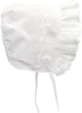 Baby Girls Bonnet White Lace Infant Toddler Sun Hat