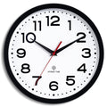 Inspired Nelson Style 14 Inch Atomic Wall Clock, Battery Operated Silent Non Ticking