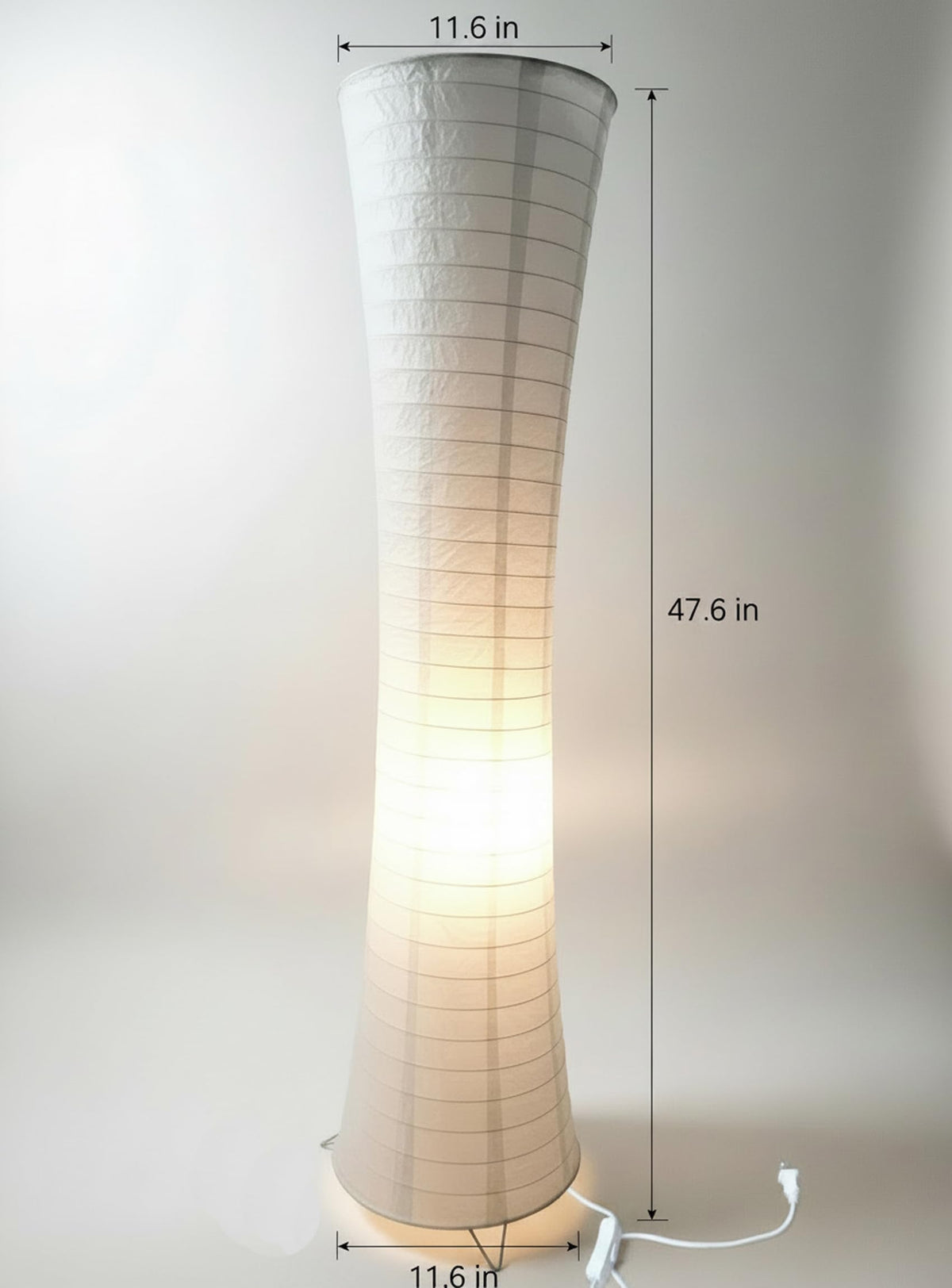 47.6-inch Japanese Paper Floor Lamp
