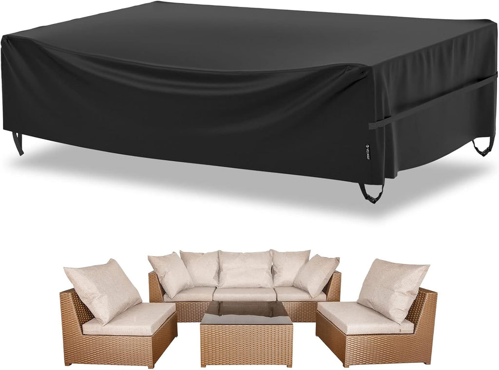 Patio Furniture Cover Waterproof Outdoor Sectional Sofa Set Covers, All Weather Oxford Tear-Resistant Rectangular