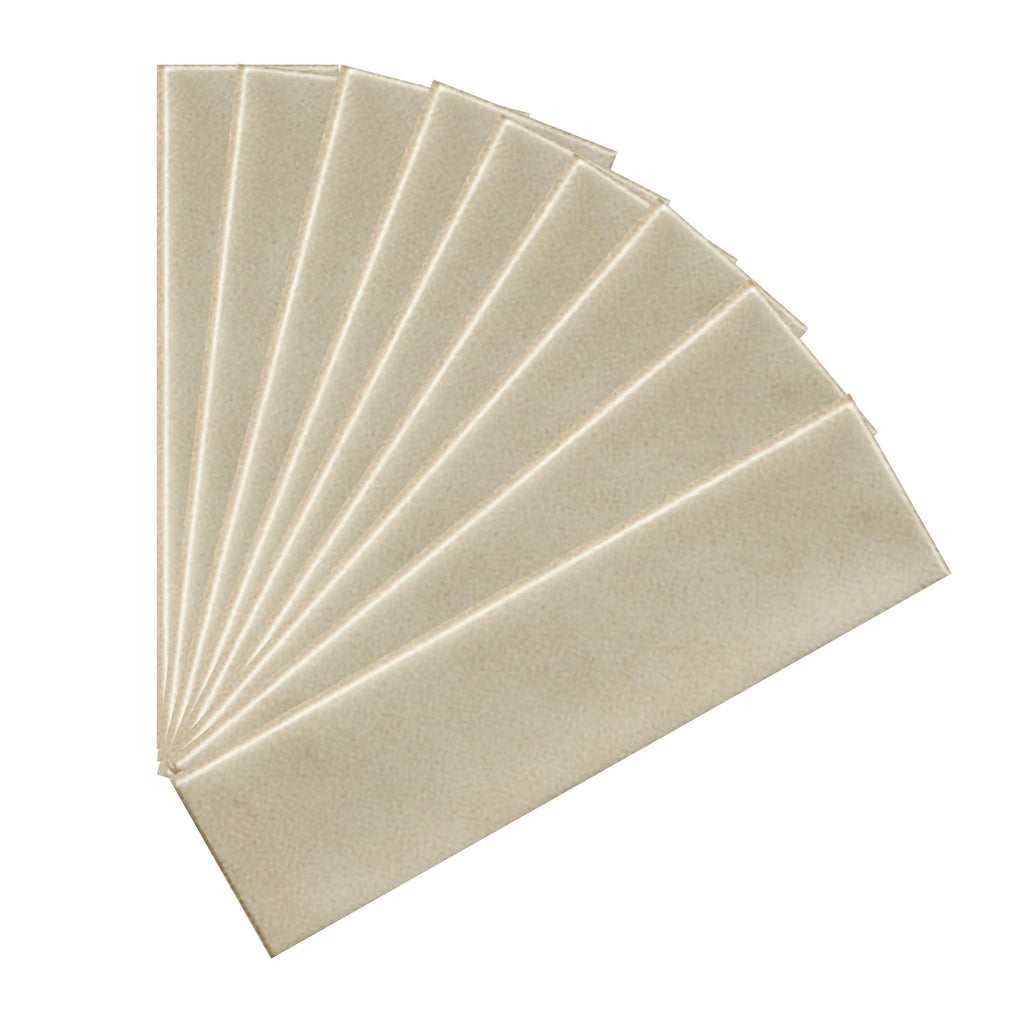 Matte Ivory Porcelain Subway Tile - 2"x8" Wall and Floor, Backsplash , Shower, Fireplace Accent - Great for